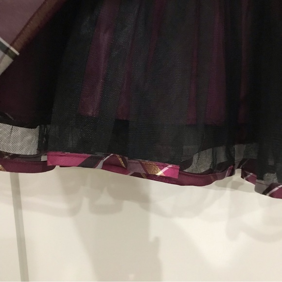 BONNIE JEAN (CHRISTMAS READY) DRESS raspberry, plaid, SPARKLE - Picture 12 of 14